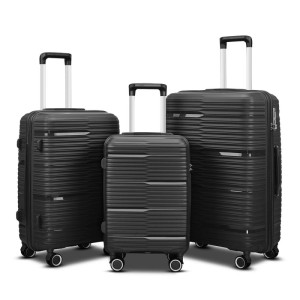 Set 3 valigie rigide in polipropilene 20" 24" 28" con lucchetto