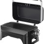 Campingaz Barbecue elettrico Attitude 2 Go Electric, aperto. Grill da tavolo compatto per campeggio e giardino.