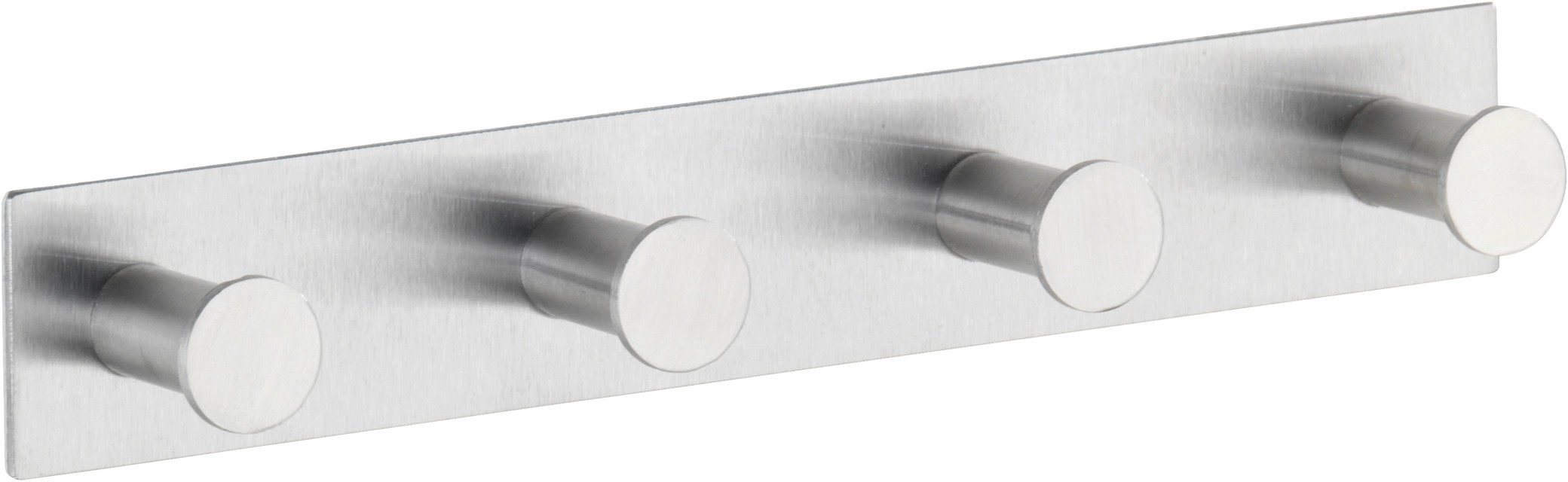 Gancio Porta Asciugamani Autoadesivo Wenko Fiore Acciaio Opaco 2 Pz