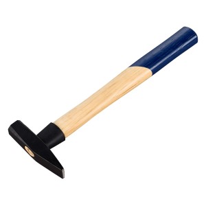 Martello da fabbro LUX 200g Comfort con manico in frassino e testa nera.