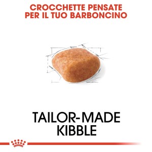 t.b.t. cibo secco per cani, crocchetta in primo piano.
