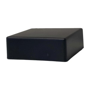Copripalo in plastica 2 pz 7x7x2,5 cm nero