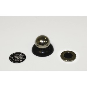 t.b.t. Accessorio auto interno: Supporto magnetico per telefono con giunto sferico.