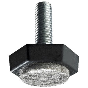 Vite di livellamento Hettich con feltro, M8, per montaggio su gambe mobili.