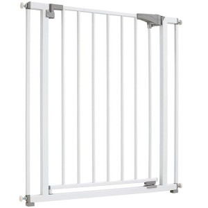 Abus Cancelletto per scale e porte Finn JC9330 in metallo, bianco, per sicurezza bambini.