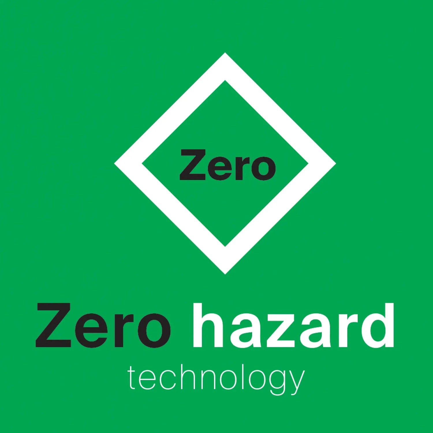 Simbolo per la malta a iniezione Fischer FIS V Zero: 'Zero hazard technology' su sfondo verde.