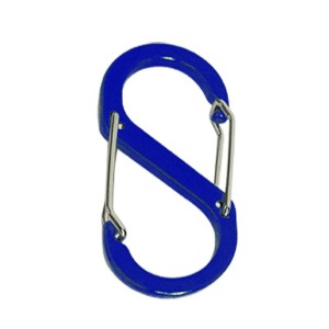 Moschettone t.b.t. blu a forma di S.