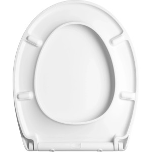 Sedile WC baliv Margat, bianco opaco in Duroplast. Con chiusura ammortizzata per il comfort del bagno.