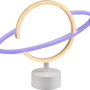 Lampada da tavolo Reality LED Planet bianca dal design moderno. Lampada decorativa per soggiorno, camera dei bambini o bar.