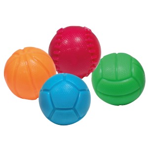 Palline da gioco t.b.t. colorate assortite per cani.