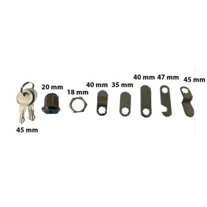 Serratura cassetta postale kit 5 accessori