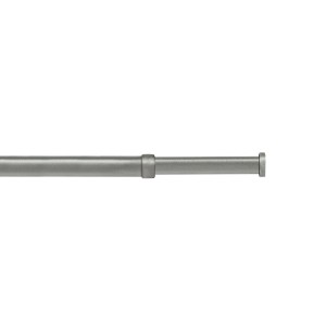 t.b.t. bastone per tende a vetro color argento.