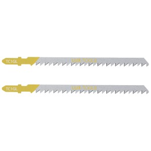 Due lame per seghetto alternativo LUX per legno, design lungo con attacco a T.