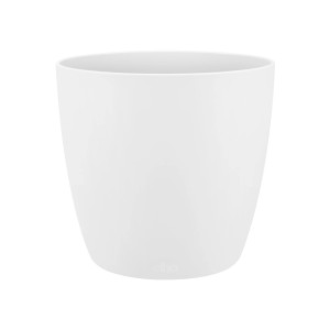 Vaso da fiori Elho Brussels bianco rotondo, Ø 16 cm, per interni.