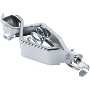 Morsetto di ricarica batteria OBI in acciaio, capacità max 25 A per auto.