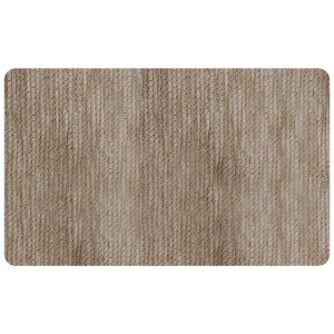 Tappeto da cucina beige con texture intrecciata per la cucina.