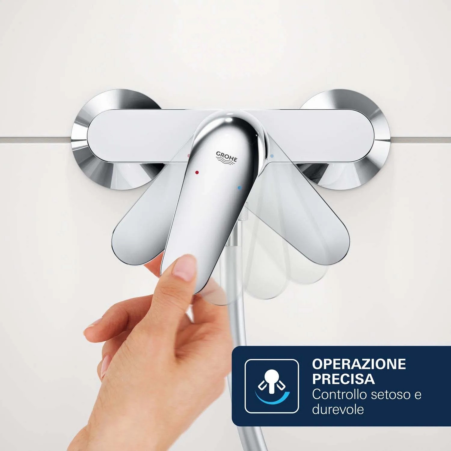 Miscelatore monocomando doccia esterno Grohe Dice cromo_10