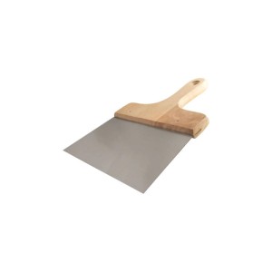Spatola per soffitti acciaio al carbonio manico in legno 200 mm
