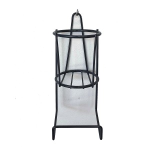 Dispenser sapone t.b.t. in metallo nero per montaggio a parete.