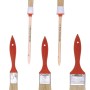 Set pennelli ELLIX, 5 pezzi: pennelli piatti e tondi con setole sintetiche.