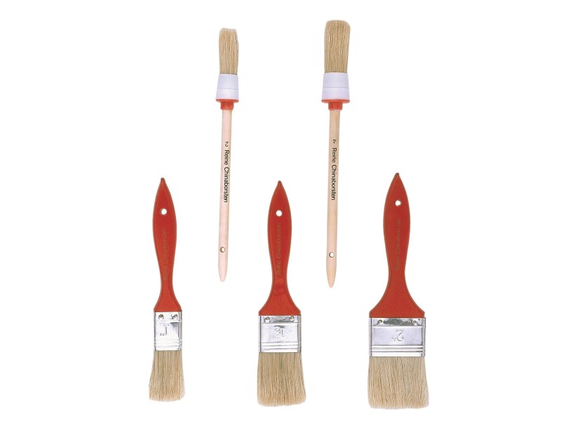 MKK® - Pennello piatto per pittore, 20, 30, 40, 50, 60, 70 mm, vernice in lattice, 30 mm