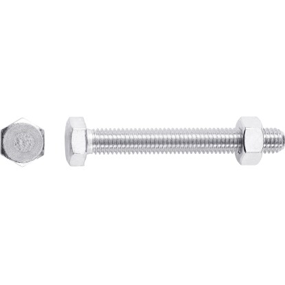 Bullone per macchine LUX M6 x 50 mm zincato 8 pz