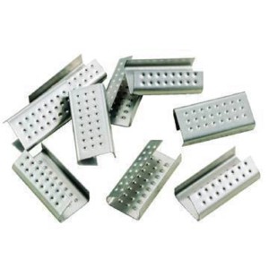 Sigilli metallici per reggette per una chiusura sicura degli imballaggi.