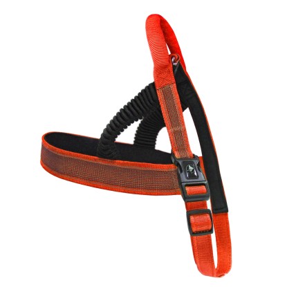 Pettorina cane elastica Venture Hiking rosso 3,8x90-100 cm