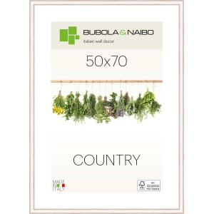 Cornice in legno chiaro, 50x70 cm, per foto o stampe artistiche.