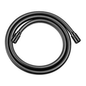 Flessibile doccia pvc anti torsione Idrostile 150 cm nero opaco