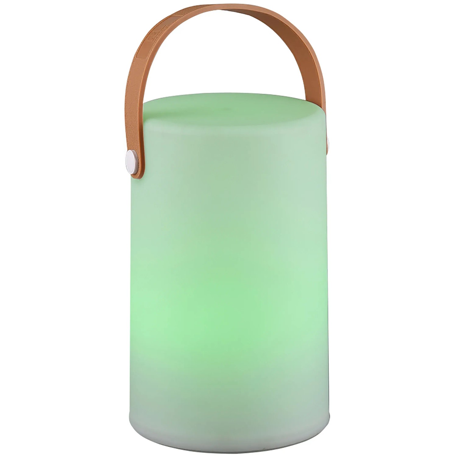 Lampada da tavolo a LED bianca Aruba per esterni con maniglia.