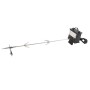 Set girarrosto con motore per accessori barbecue.