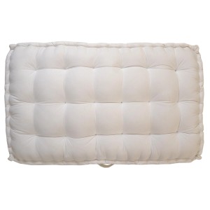 Cuscino da pavimento bianco trapuntato della categoria Cuscini e copricuscini.