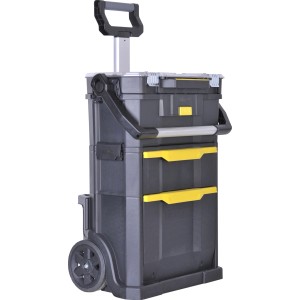 Stanley carrello officina 2 in 1 con organizer, grigio/giallo.