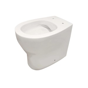 WC sospeso bianco (t.b.t.) per pulizia senza brida.