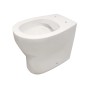 WC sospeso bianco (t.b.t.) per pulizia senza brida.