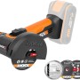 Mini smerigliatrice angolare a batteria Worx 20 V WX801.9 Solo con dischi da taglio. Smerigliatrice compatta per metallo, piastrelle e plastica.