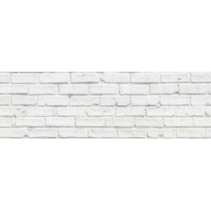 Paraschizzi t.b.t. bianco effetto mattone per la cucina.