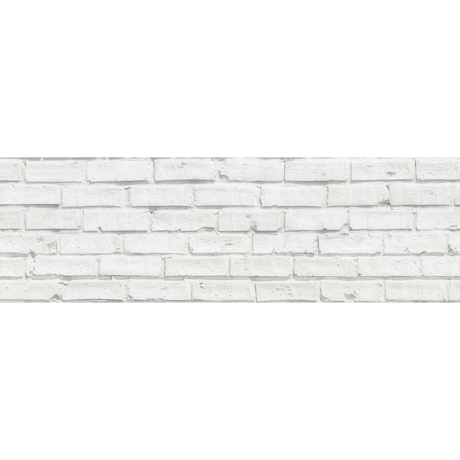 Paraschizzi t.b.t. bianco effetto mattone per la cucina.