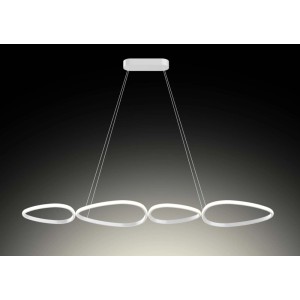 Sospensione LED Gil 4800 lm 3000-6000K 121,5x34x120 cm bianco