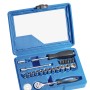 Set di chiavi a bussola LUX Classic, 22 pezzi in scatola di plastica blu. Chiavi e estrattori.