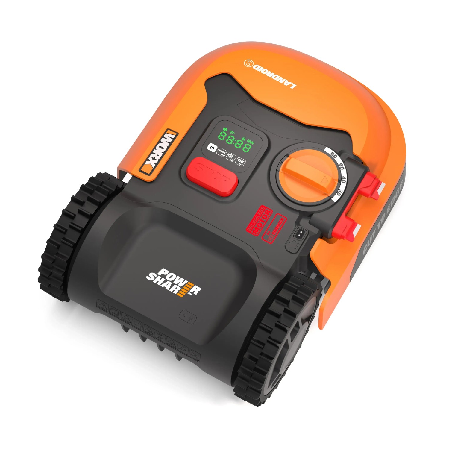 Robot rasaerba Worx Landroid S250 WR168E, arancio-nero, per prati fino a 250 m².
