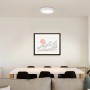 Plafoniera LED bianca Eglo Idun-E, 22,5 cm di diametro, luce bianca neutra per spazi abitativi.