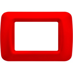 Cornice rossa t.b.t. per interruttori e prese