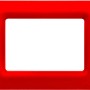 Cornice rossa t.b.t. per interruttori e prese