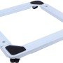 t.b.t. Accessorio per mobili: Rotelle quadrate bianche con cuscinetti antiscivolo neri.