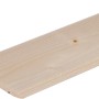 Perlina in legno chiaro, dettaglio dell'incastro maschio-femmina.