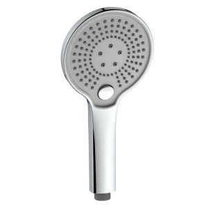 Soffione Doccia Amos cromo-grigio pulsante 3 getti