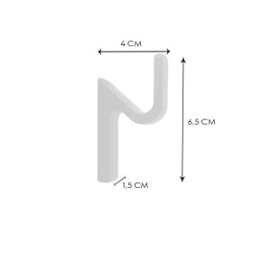 Illustrazione di un organizer armadio t.b.t. con dimensioni.