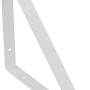 Mensola triangolare bianca opaca 27,2x27,2 cm per mensole e scaffali.